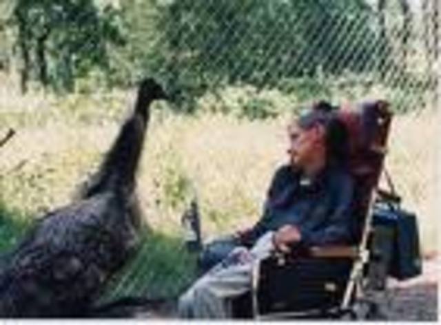 He has used an electronic voice synthesiser to communicate since a tracheostomy in 1985 that followed severe pneumonia.