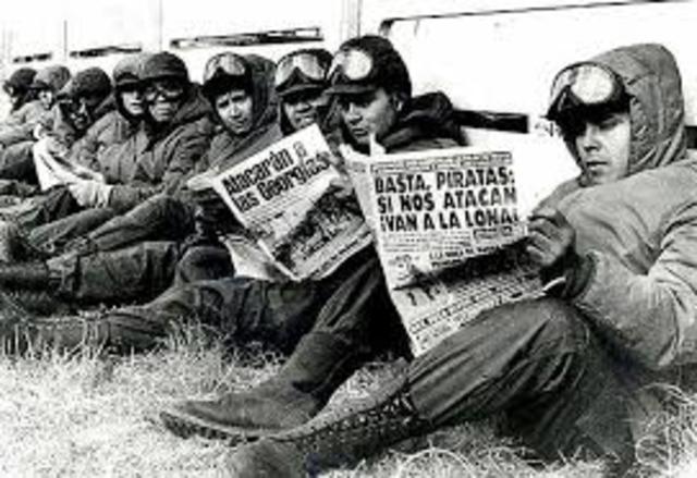 proceso de reorganización nacional/ guerra de Malvinas