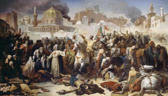 The fall of Constantinople to the ottoman Turks (official end of the Byzantines)