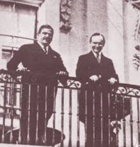 En 1927 se enlazó la primera confrencia entre Mexico y EU.