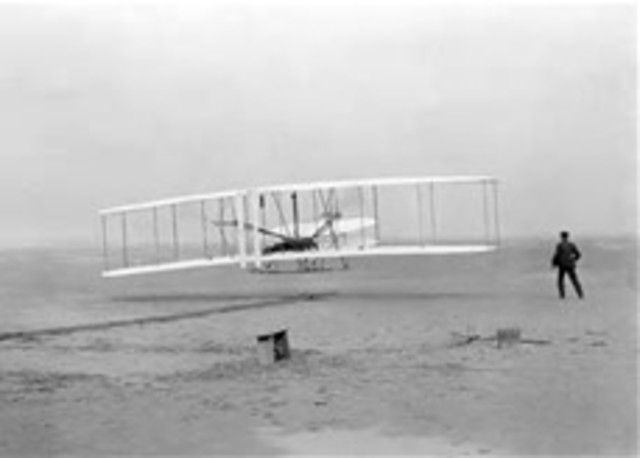 Wright Brother's fly their first plane