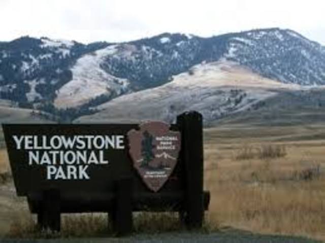 Yellowstone becomes 1st national park