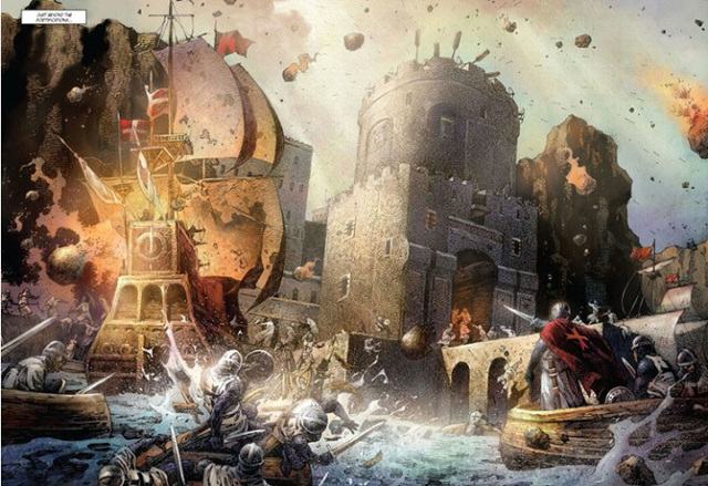 Fourth crusade attack on Constantinople
