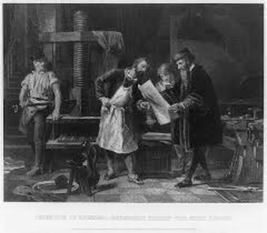 Johannes Gutenberg- printing press