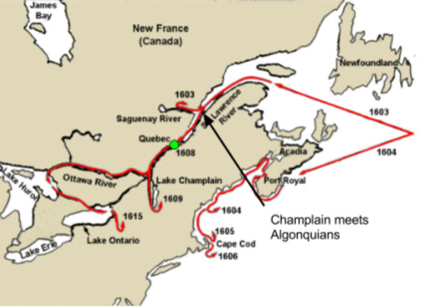 Samuel Champlain and the settlement of Quebec