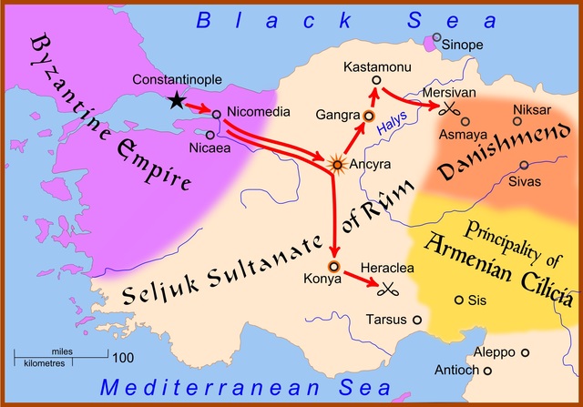Early Islamic military campaign into Byzantine territory