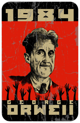 George Orwell publishes the book 1984, which shows a future totalitarian version of England.