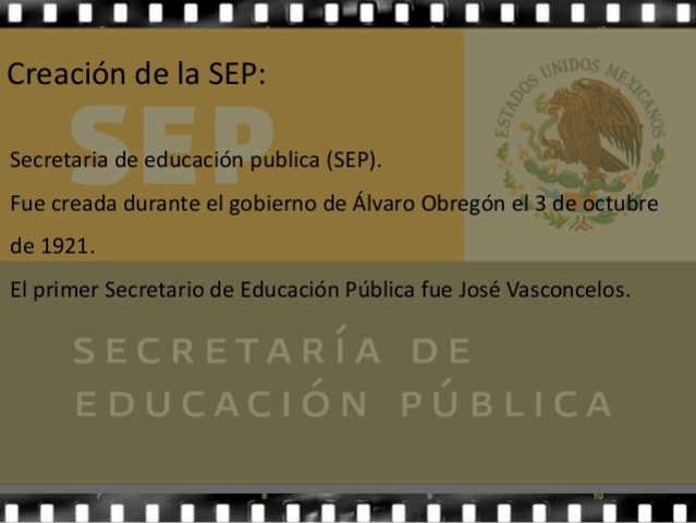Se crea la Secretaría de Educación Pública
