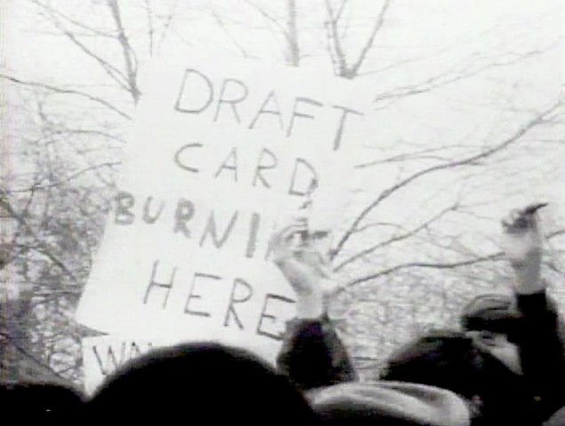 Students Burn Draft Cards