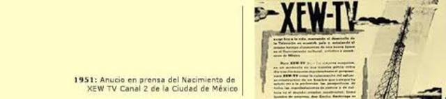 Nace XEW-TV CANAL 2