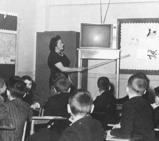 First Television in School