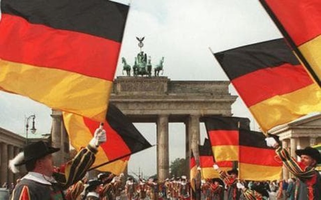 The reunification of Germany is decided by George Bush and Mikhail Gorbachev