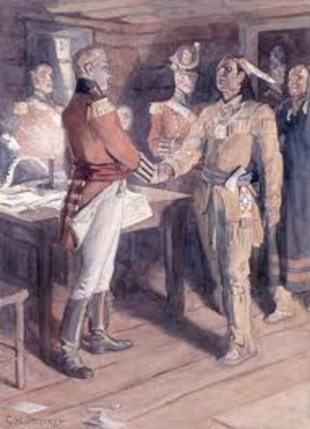 Meeting at Harrison Headquaters