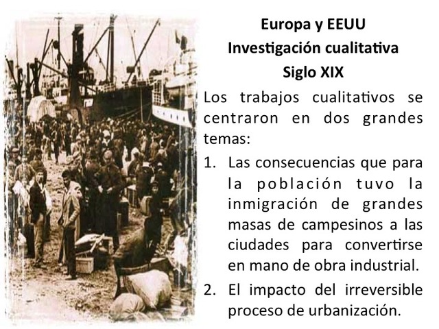 Investigación cualitativa siglo XIX