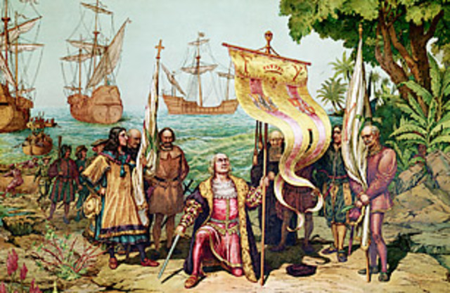 Llegada de españoles a las americas
