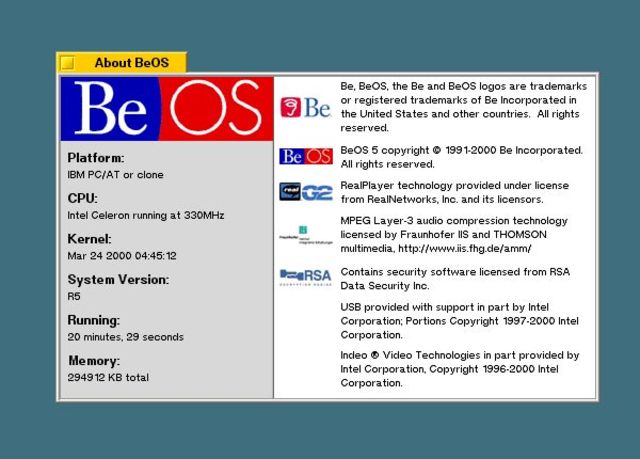 BeOS 4.5