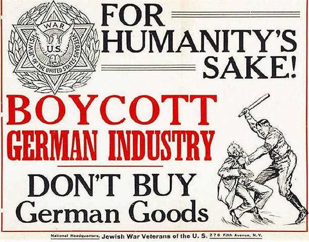 Asamblea multitudinaria contra el nazismo, organizada en Nueva York (Estados Unidos) por el Consejo Unido de Boicot.