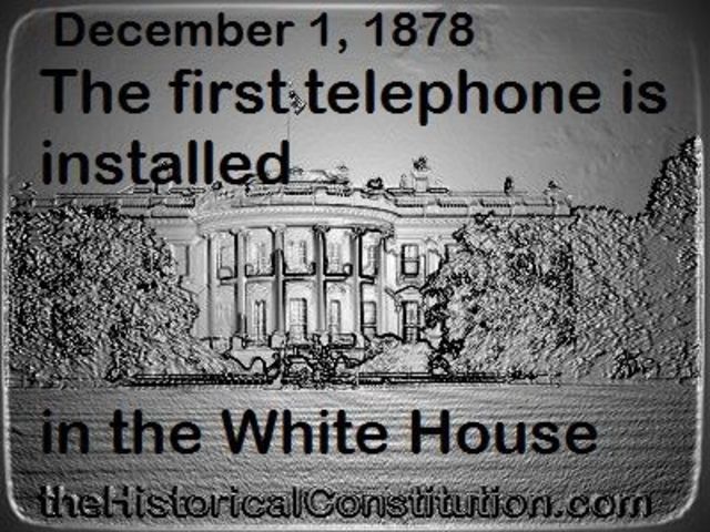 First telephone on White House