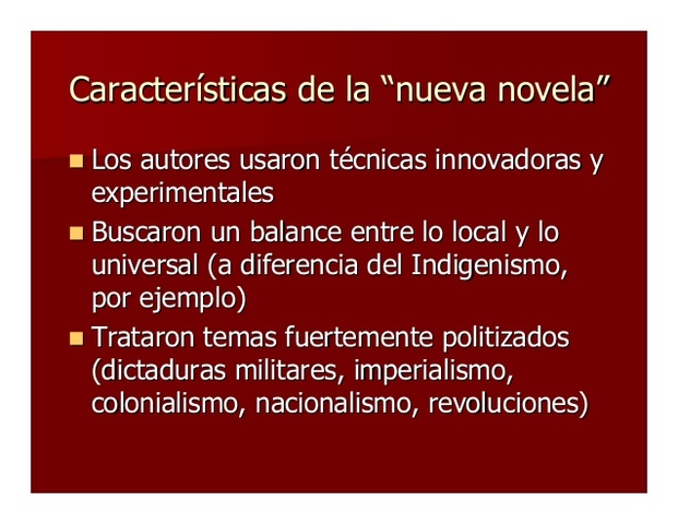 El boom latinoamericano fue un fenómeno literario que surgió entre los años 1960 y 1970, El boom está más relacionado con los autores Gabriel García Márquez de Colombia, Julio Cortázar de Argentina, Carlos Fuentes de México y Mario Vargas Llosa de Perú.