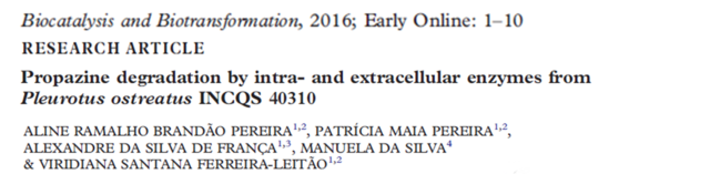 Tolerância e  capacidade de degradação de propazina