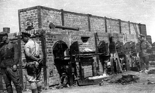 Las tropas rusas liberan el campo de concentración y exterminio de Majdanek (Polonia)