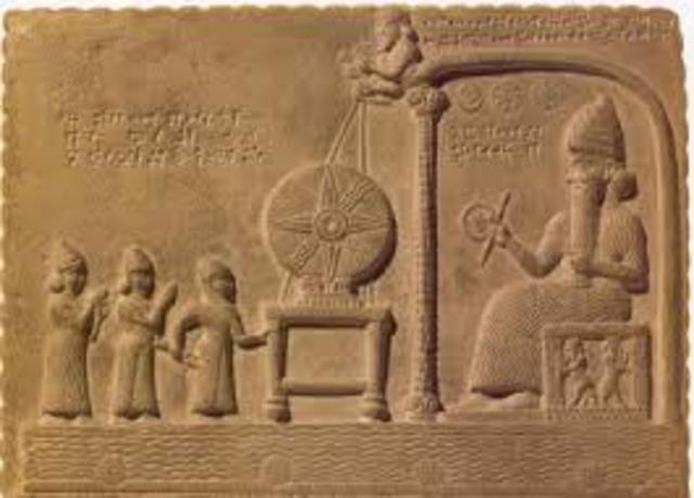 Mesopotamians observe space through the tops of their pyramids