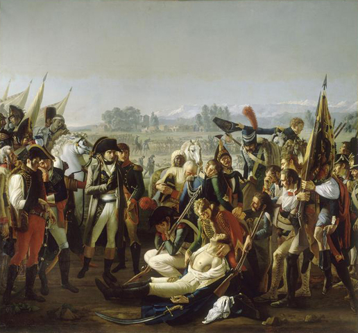 Napoleon took the Austrian army by surprise and defeated them at the battle of Marengo