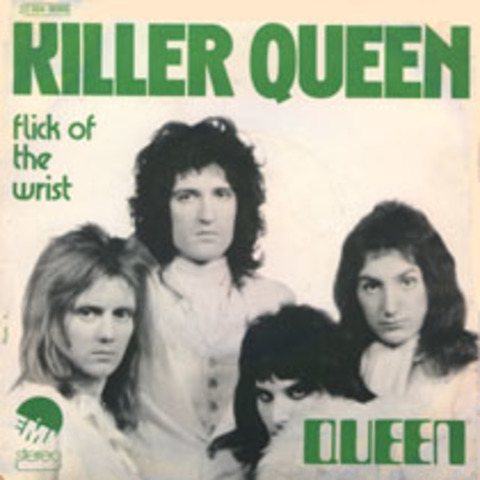 Lanzamiento del simple "Killer Queen"/"Flick of the Wrist"