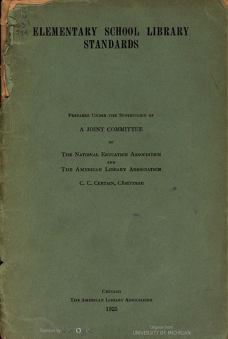 Elementary school library standards published