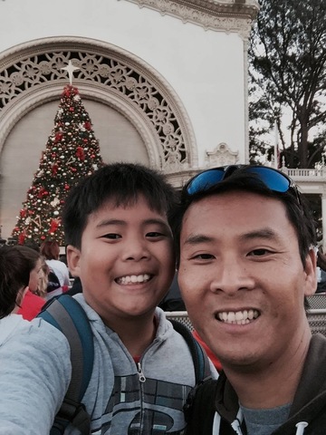 Went to Balboa Park for a Christmas event