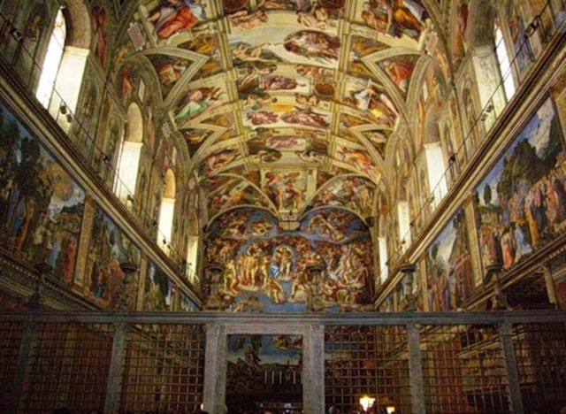 Michelangelo paints the Sistine Chapel