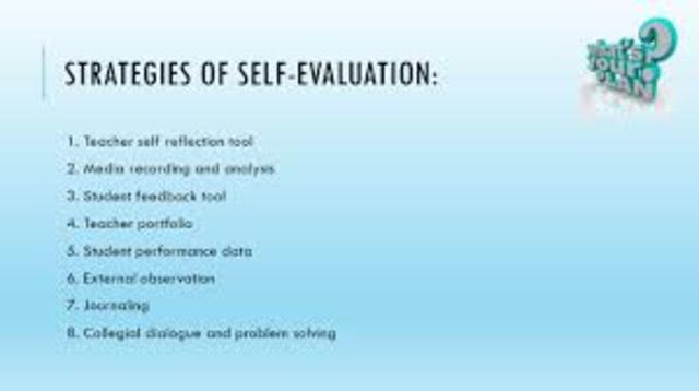 Teacher Self Evaluation