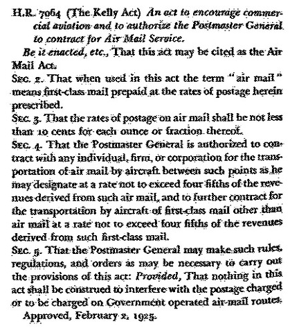 Airmail act of 1925