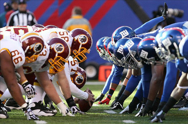 Redskin against New York Giant