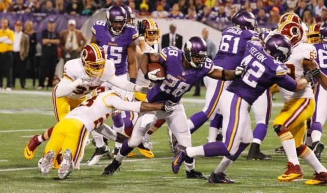 Redskin against Vikings.