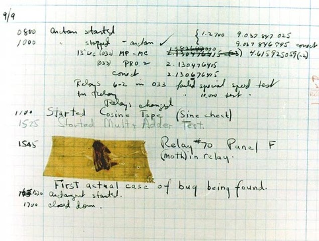 El primer “Bug” informático