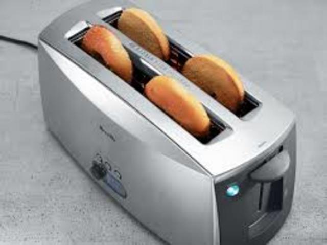 Four slice toaster invented.