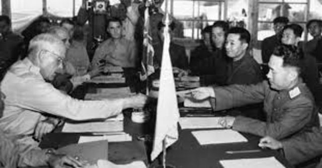 End of Fighting in Korea