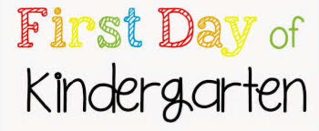 first day of kindergarden