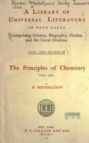 Mendeleev wrote his second book of elements