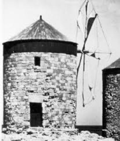 10th Century - Windmills Built in Persia to Grind Grain and Pump Water