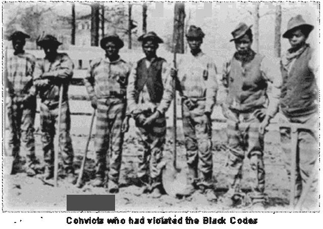 “Black Codes” enacted