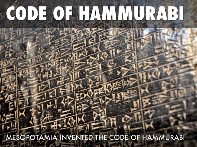 Code of Hammurabi