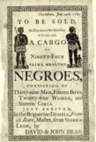 Slave trade across Atlantic