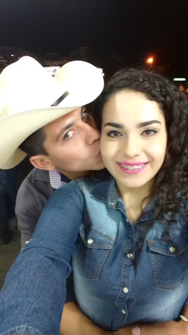 Expogan con mi novio Miguel y hermana Magdalena