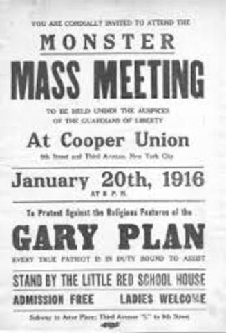 MOST IMPORTANT: Gary Plan "Work-Study-Play"