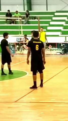 Árbitro/jugador profesional de vóleibol.