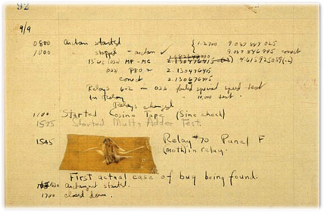 El primer “Bug” informático