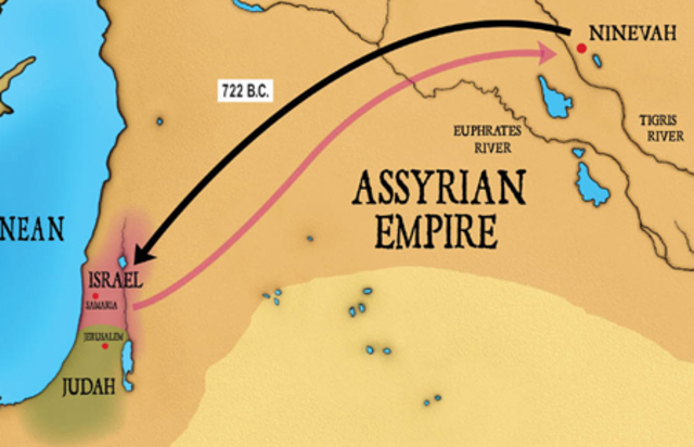 Assyrian conquest on kingdom of Israel