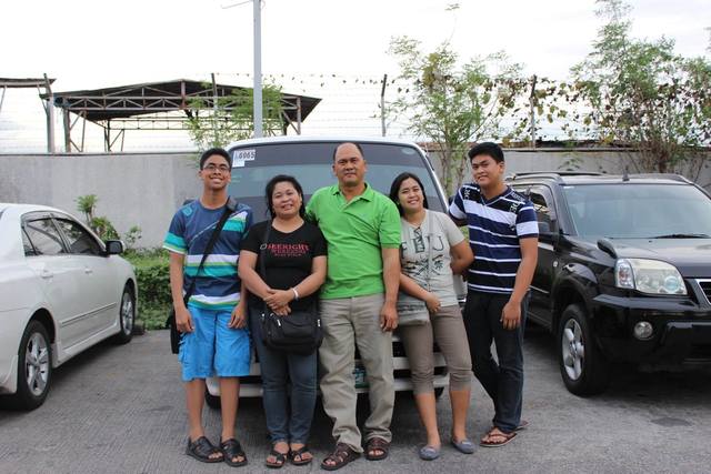 Daddy's home from being a seaman